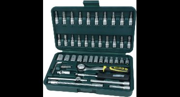 Mannesmann 1/4" doppendoos 46-delig