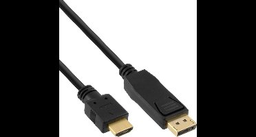 Delock - DisplayPort naar HDMI Beeldscherm Kabel - zwart - 1 meter