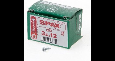 Spax Spaanplaatschroef cilinderkop verzinkt T-Star T15 3.5x12mm (per 1000 stuks)