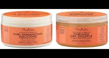Shea Moisture Coconut & Hibiscus - Curl Enhancing Smoothie - Soufflé - Set of 2