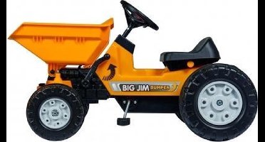 Big - Jim Dumper Traptractor - Kiepwagen - Vanaf 3 jaar - geel - driespaaks stuur - mechanische claxon