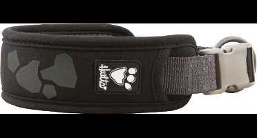 Hurtta - Weekend Warrior Collar - 25/35 cm - Raven - hondenhalsband soft - zwart