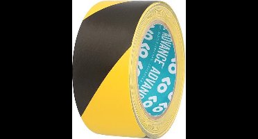 Advance AT8H PVC Markering tape 50mm x 33m Zwart/Geel