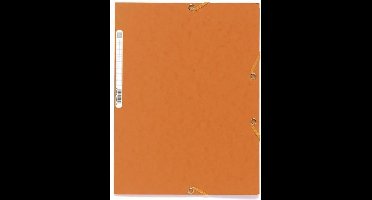 EXACOMPTA - Elastisch shirt - 3 flappen - 24 x 32 - 390G glanzende kaart - oranje