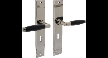 Intersteel Deurkruk Ton Basic met schild sleutelgat 56mm nikkel