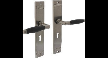 Intersteel Deurkruk Ton Basic met schild sleutelgat 56mm nikkel mat