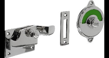 Intersteel WC-overslag met bocht rood / groen nikkel