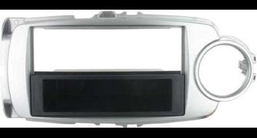 2-DIN frame met bakje Toyota Yaris 2011- Zilver