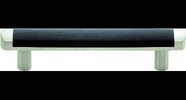 Meubelgreep Dual 128mm mat nikkel ongelakt