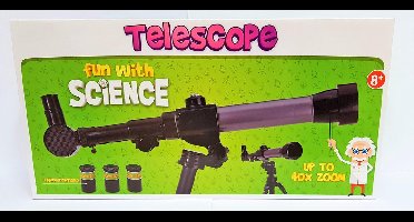 Nampook Telescoop - speelgoed - 40 x zoom - 3 lenzen - zwart