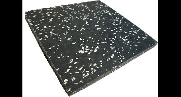 Sportvloertegel 100x100cm 20 mm Lichtgrijs EPDM - Zwart SBR