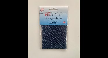 Restyle - Reparatiedoek Donkerblauwe Jeans - Strijkbaar - 10x30cm