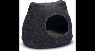 Beeztees Yupik - Katteniglo - Vilt - Grijs - 40x33x35 cm