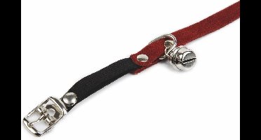 kattenbandje suede - Rood