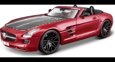 Maisto MERCEDES BENZ SLS AMG ROADSTER ´EXOTICS´ rood metalic/carbon schaalmodel 1:24