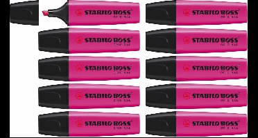 STABILO BOSS ORIGINAL - Markeerstift - Hoogtse Kwaliteit - Lila - Doos 10 Stuks