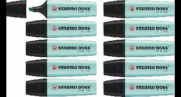 STABILO BOSS ORIGINAL Pastel - Markeerstift - Vleugje Turquoise - Doos 10 stuks
