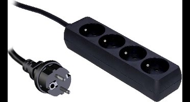 POWER STRIP+CHILD PROT.&FRENCH SOCKETS 4WAY - 1.5M CABLE