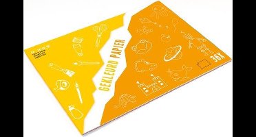 Kangaro knutselblok - A4 - gekleurd papier - 36 vel - assorti kleuren - K-5918106