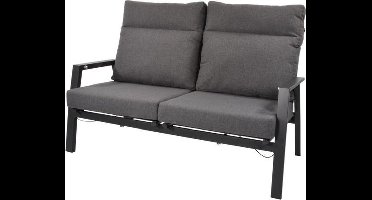 Lesli Living Ohio loungebank | verstelbaar | aluminium | antraciet | 2 personen