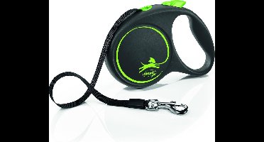 Flexi Rollijn Black Design Tape Groen