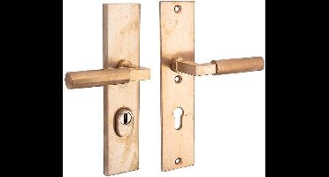 Veiligheidsgarnituur - Messing getrommeld - Mi Satori - Mi Satori krukgarn skg bauhaus messing antiek - K72 rechtswijzend