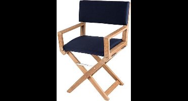 Regisseursstoel Teak The Edge met Navy kussenset (ongeolied)