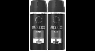 AXE BLACK DEODORANT SPRAY / ALL OVER BODY SPRAY - DUOPAK