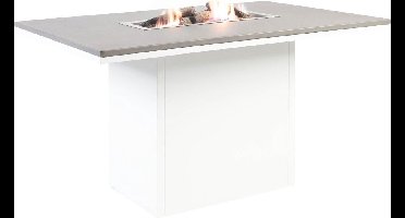 Cosi Fires - Vuurtafel Cosiloft 120 White / Grey - Vuurtafels - Aluminium - GrijsWit