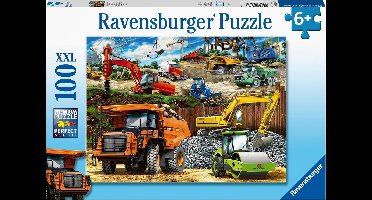 Ravensburger puzzel Bouwvoertuigen - Legpuzzel - 100 stukjes