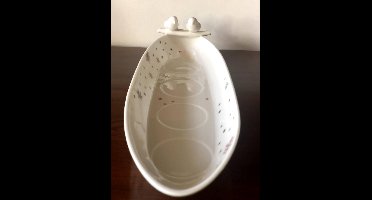 Villeroy & Boch kaarsschaal - porselein - kleur wit