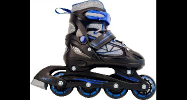 AMIGO Fuse Inlineskates - Skeelers voor jongens en meisjes - Zwart/Blauw - Maat 34-37