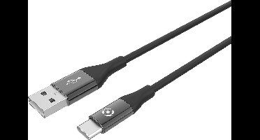 Celly Feeling Oplaadkabel 15W - USB kabel - USB-A naar USB-C kabel - 1.0m - Zwart