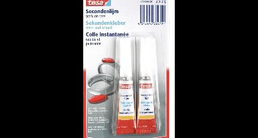 Tesa Secondenlijm - Secondelijm - seconden lijm - seconde - Superglue - Tube 2 x 3 gram