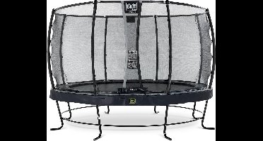 EXIT Elegant Premium Trampoline ø366cm - met Veiligheidsnet - Rond - Voor Kinderen - Zwart