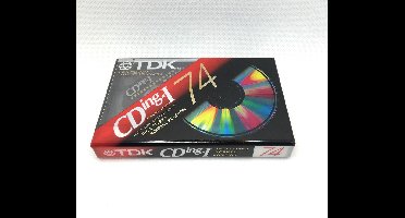 Audio Cassette Tape TDK 74 CDing-I normal position  / Uiterst geschikt voor alle opnamedoeleinden / Sealed Blanco Cassettebandje / Cassettedeck / Walkman / TDK cassettebandje.