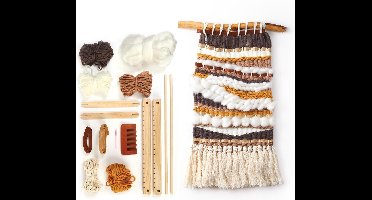 Graine Creative weefset boho chic wanddecoratie 40x30 cm DIY pakket.