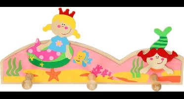 Kinder kapstok hout Zeemeermin