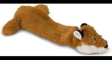 Beeztees Flatinos pluche vos Yuna bruin 36 cm