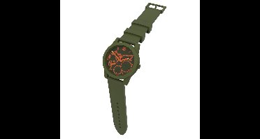 TOO LATE - silicone horloge - JOY Watch - Ø 39 mm - ARMY GREEN Orange