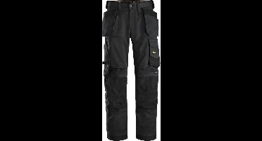 Snickers 6251 AllroundWork, Stretch Loose fit Werkbroek+, met Holsterzakken - Zwart/Zwart - 56
