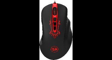 Redragon Origin Gaming Muis | Verstelbare DPI met 5 geheugenprofielen | Elke profiel eigen RGB kleur | Ergonomisch design voor langdurig gameplezier | Met 5* 5gram gewichtjes | Gouden USB-connector | Praktische muis