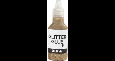Glitterlijm, goud, 25 ml/ 1 fles
