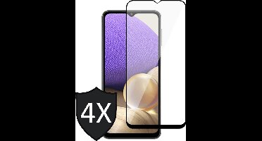 Screenprotector geschikt voor Samsung A32 5G - 4x FullGuard Glas Screen Protector