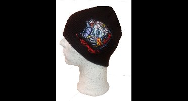 Ed Hardy Beany – Web Skull – Bruin - Muts