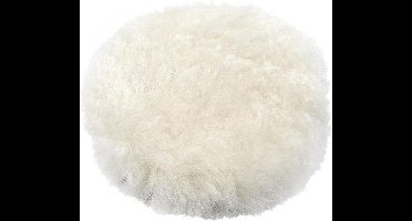 HBM 125 mm. Lamswollen Polijstkussen Met Klittenband