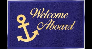 Welcome on Board Mat - Blauw 40 x 60 cm