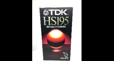 TDK HS195 VHS videocassette / VHS video band / Sealed Blanco.