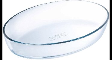 Pyrex - Iconic's Ovenschaal Ovaal 1,6 liter - Transparant - Borosilicaatglas