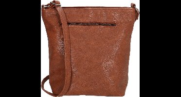 Beagles Albunol Omhang Schoudertasje Handig Formaat Ritsvakken Bruin